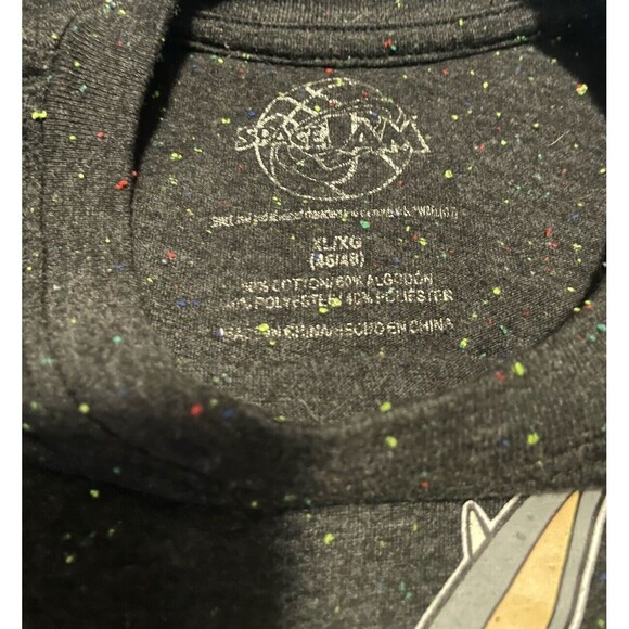 Space Jam Tune Squad Confetti Speckled T-Shirt Men's Size XL Rare Vintage - Picture 2 of 6